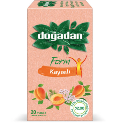 Чай турецкий Dogadan с абрикосом 20 пакетиков