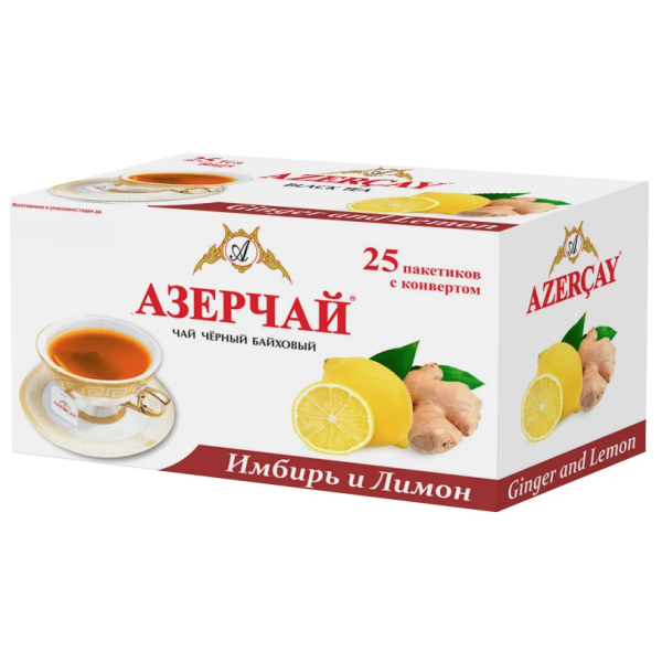 Азерчай Имбирь Лимон 25 пакетиков
