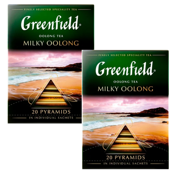 Чай зеленый в пирамидках Greenfield Milky Oolong 20 пакетиков 2 штуки