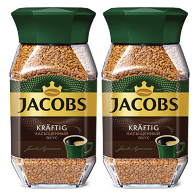 Кофе растворимый Jacobs Monarch Крафтиг 200 грамм 2 штуки