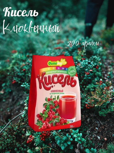 Кисель Фитодар Клюквенный 200 грамм