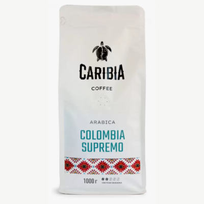 Кофе зерновой Карибия Коламбия Супремо 1 кг