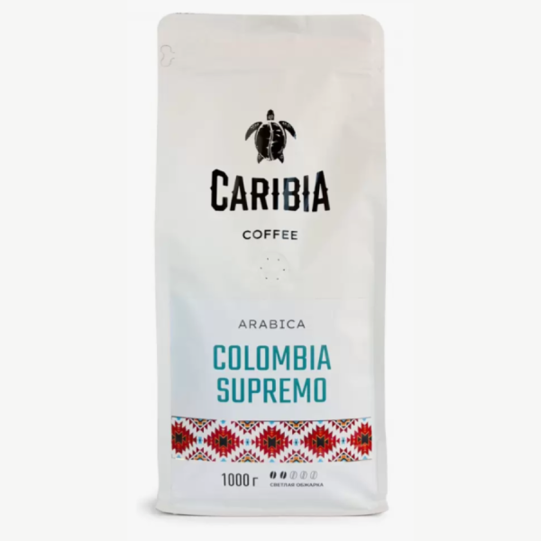 Кофе в зернах Карибия Коламбия Супремо 1 кг
