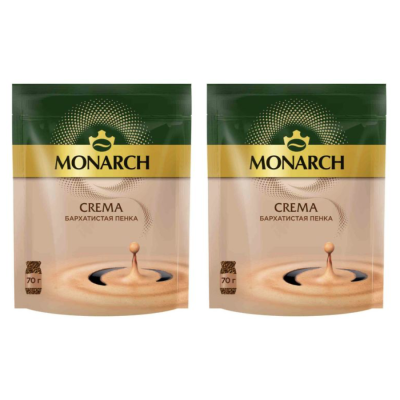 Кофе растворимый Монарх Крема 70 грамм 2 штуки
