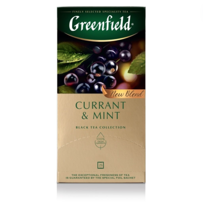 Чай черный Greenfield Currant&Mint 25 пакетиков