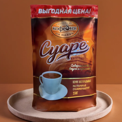 Кофе растворимый Московская Кофейня на Паяхъ Суаре 230 грамм