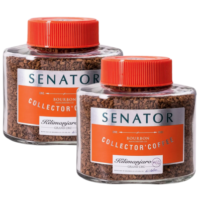 Кофе растворимый Крем Сенатор Килиманджаро 100 грамм 2 штуки