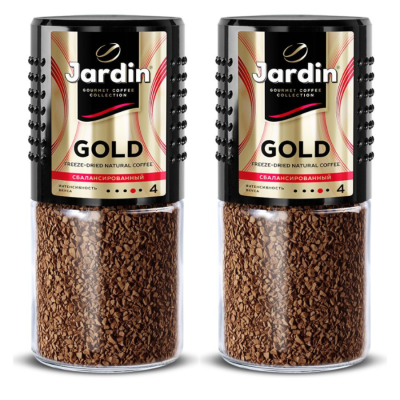 кофе растворимый Jardin Gold 190 грамм 2 штуки