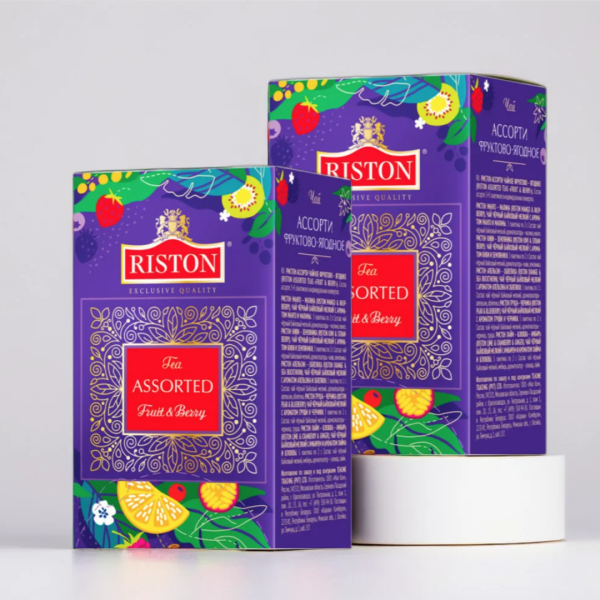 Чай черный Ристон Фруктово-Ягодное ассорти 25 пакетов 2 штуки