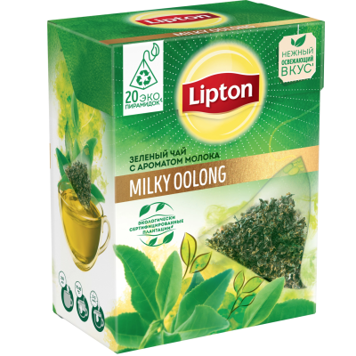Чай зеленый Липтон Молочный улун 20 пирамидок