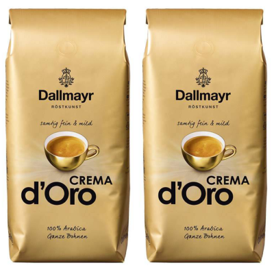 Кофе в зернах Dallmayr Crema d'Oro 1 кг 2 штуки