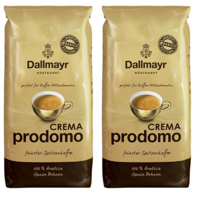 Кофе в зернах Dallmayr Crema Prodomo 1 кг 2 штуки