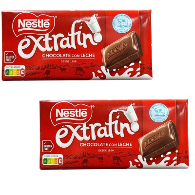 Молочный шоколад Nestle Extrafino 125 грамм (Испания) 2 штуки