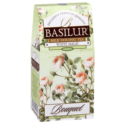 Чай зеленый листовой Базилур Белое Волшебство 100 грамм