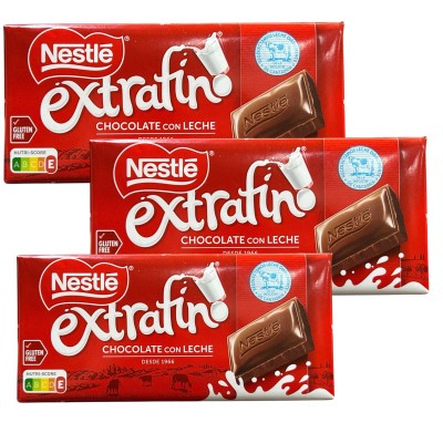 Молочный шоколад Nestle Extrafino 125 грамм (Испания) 3 штуки