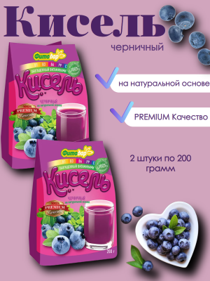  Кисель Фитодар Черничный 200 грамм, 2 штуки