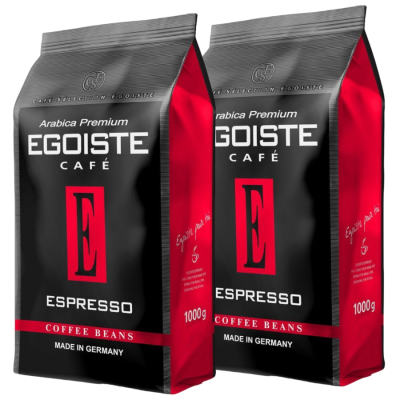 Кофе в зернах Egoiste Espresso 1 кг 2 штуки