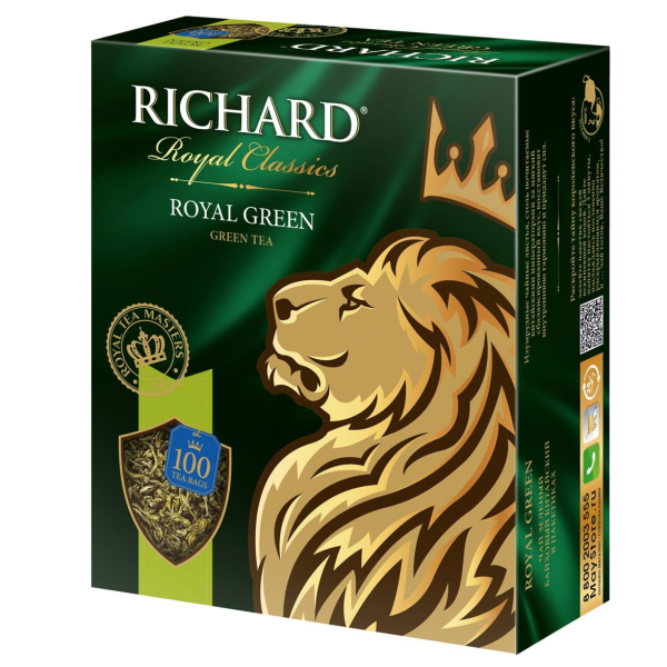 Чай зеленый Ричард 100 пакетиков
