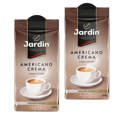 Кофе молотый Жардин Американо Крема 250  грамм 2 штуки