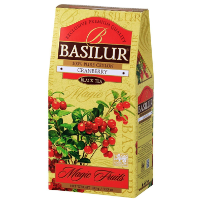 Чай черный Базилур Клюква 100 грамм