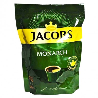 Кофе растворимый Якобс Монарх 220 грамм, мягкая упаковка