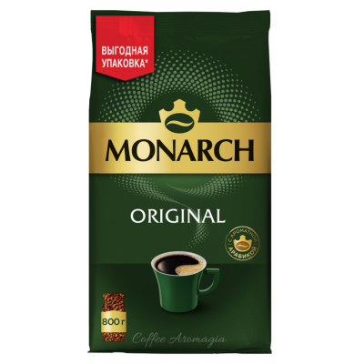 Кофе растворимый Монарх Оригинал 800 гр пакет