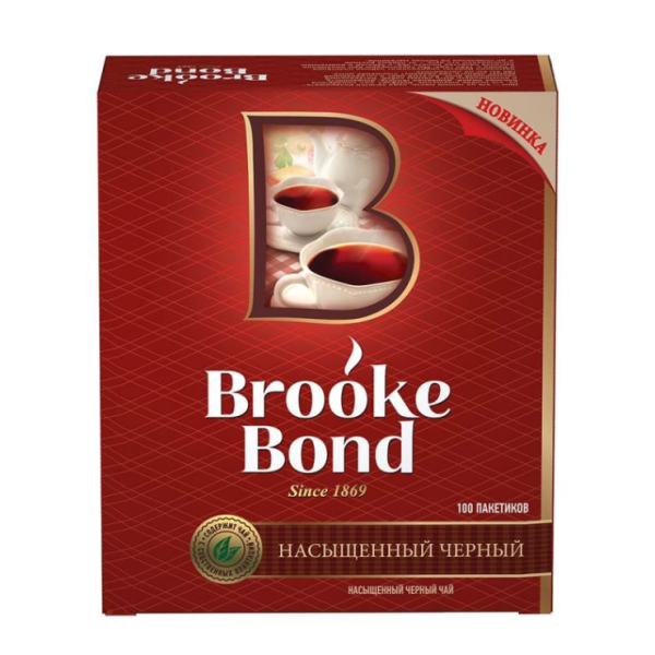 Чай Брук Бонд (круглые пакеты)100 пакетиков