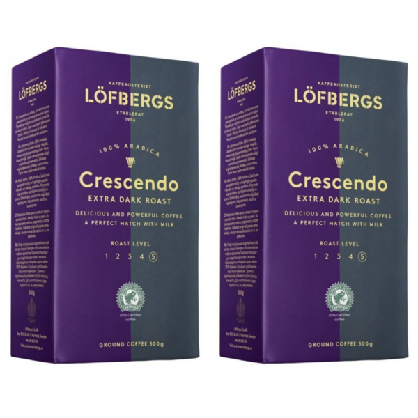 Кофе молотый Lofbergs Crescendo Hela 500 грамм грамм 2 штуки