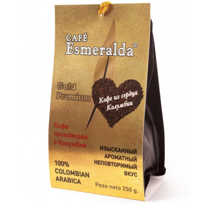 Кофе молотый Esmeralda Голд Премиум для чашки 250 грамм