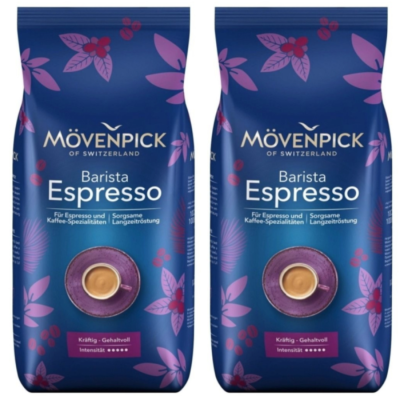 Кофе в зернах Movenpick Espresso 1 кг 2 штуки