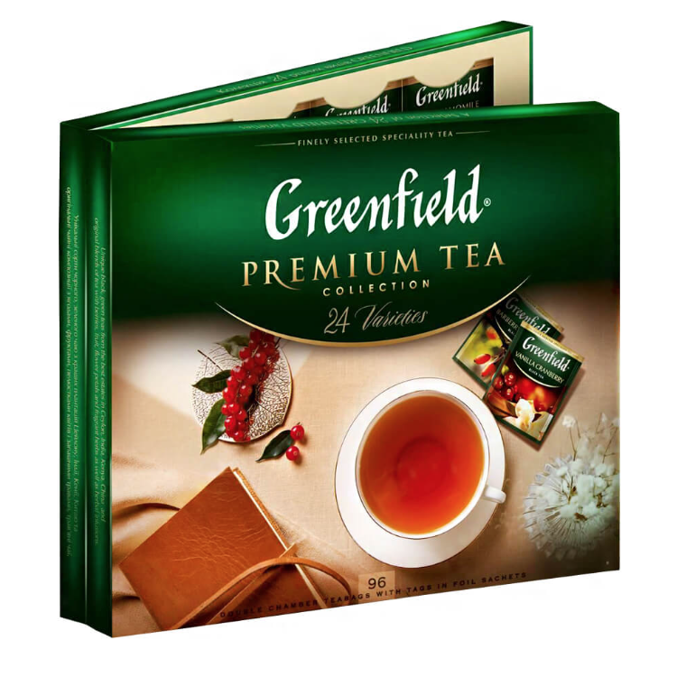 Greenfield collection. Гринфилд чай набор ассорти. Чай Гринфилд ассорти 120 пакетиков. Чай Greenfield ассорти. Набор чая Гринфилд.