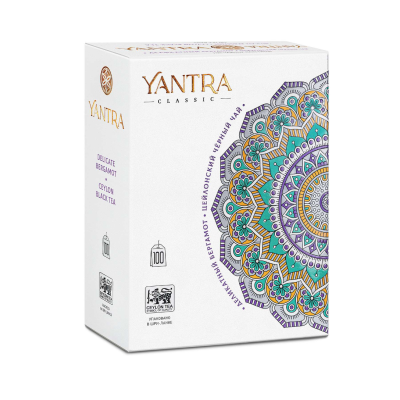 Чай черный Yantra Классик с бергамотом, 100 пакетов