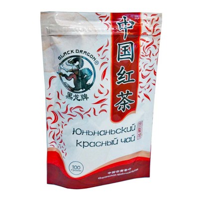 Чай черный Черный дракон красный юньнаньский 100 грамм
