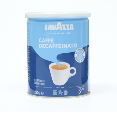 Кофе молотый Lavazza Caffe Decaffeinato железная банка 250 грамм