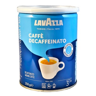 Кофе молотый Лавацца без кофеина 250 грамм  в банке