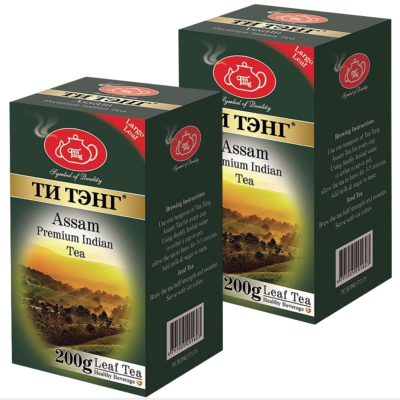 Чай черный листовой Ти Тэнг "Асам" 200 грамм 2 штуки