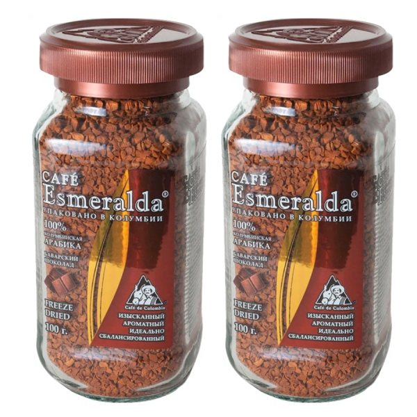 Кофе растворимый Esmeralda Баварский шоколад 100 грамм 2 штуки