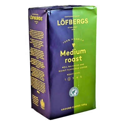 Кофе Lofbergs Medium Roast  / Лефбергс Медиум молотый 500 грамм