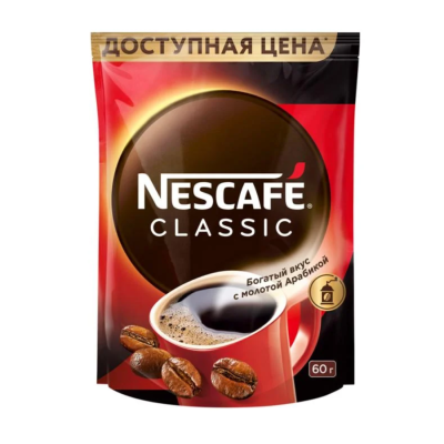 Кофе растворимый Nescafe Classic 60 грамм