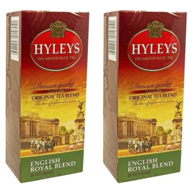 Чай черный + зеленый Хэйлис Королевский Купаж 25 пакетиков 2 штуки