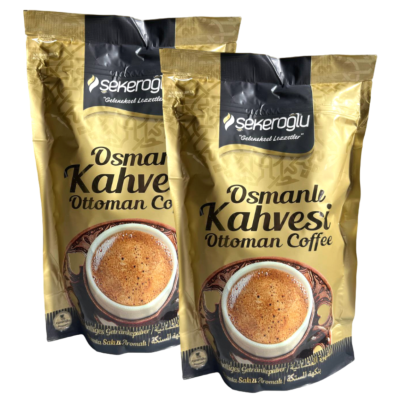 Спайка Турецкий кофе Секероглу Османский 200 грамм, мягкая упаковка*2