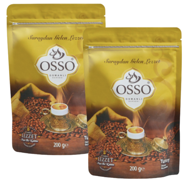 Турецкий кофе молотый Оссо Османский 200 грамм 2 штуки