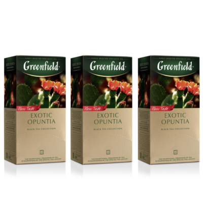 Чай пакетированный Гринфилд Экзотик Опунция 25 пакетиков 3 штуки