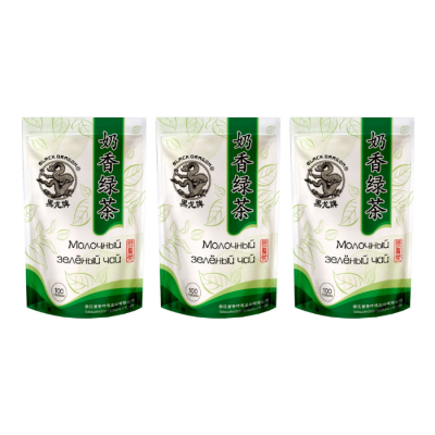 Чай Молочный зеленый Черный Дракон 100 грамм 3 штуки