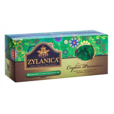 Чай зеленый Zylanica Ceylon Premium Collection 25 пакетиков