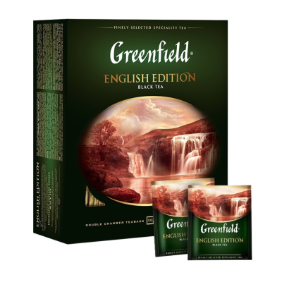 Чай черный Greenfield English Edition 100 пакетиков