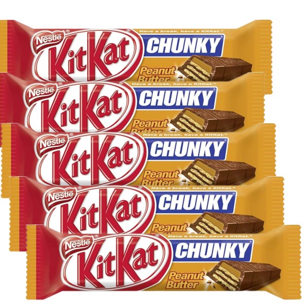 Кит Кат Чанки с арахисовым маслом 42 грамм 5 штук
