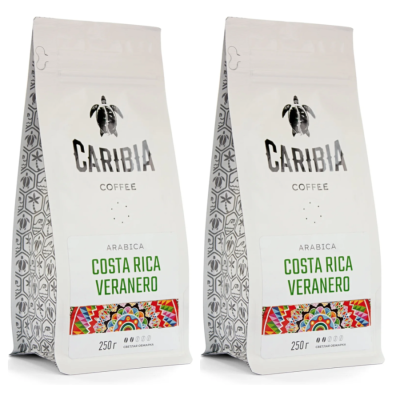 Кофе в зернах Карибия Коста-Рика 250 грамм 2 штуки