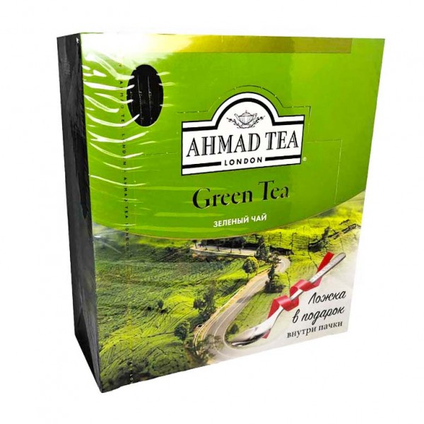 Чай Ахмад Зеленый 100 пакетиков