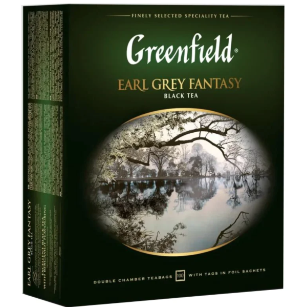 Чай черный Greenfield Earl Grey Fantasy 100 пакетиков